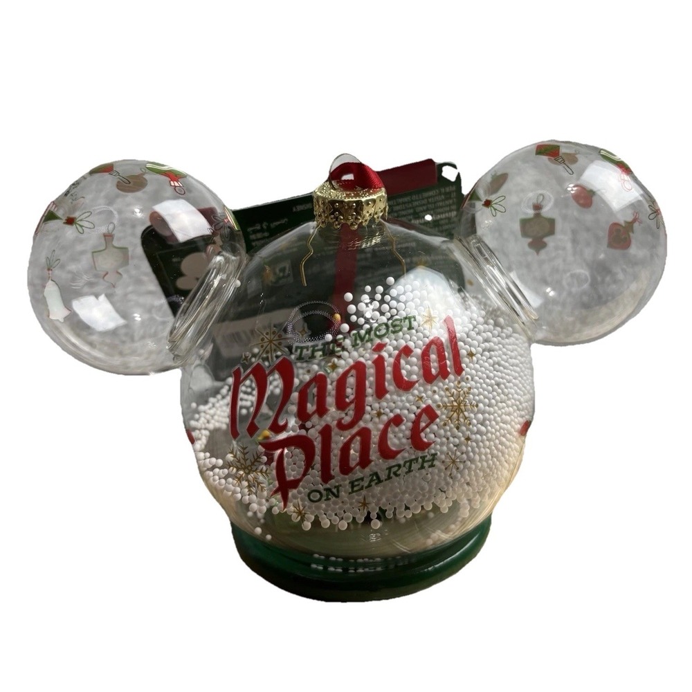 Nwt Mickey Mouse Icon Ears ''The Most Magical‎ Place on Earth'' Ornament